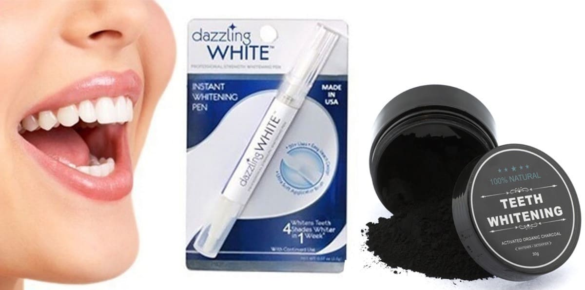 Kit Blanqueamiento Dental Carbon Activo 30gr + Lápiz Dazzling White y cepillo